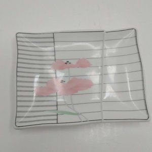 Sango Savoir Faire 87 Andre Richard Japan Trinket Sauce Plate vintage pink  5 in